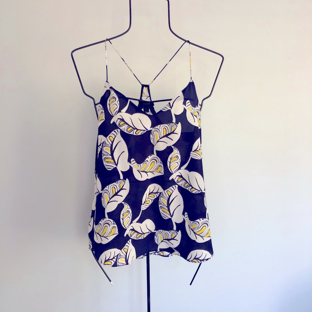 J.Crew printed silk camisole